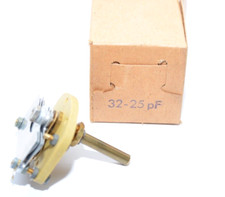 Drehko / Drehkondensator / Abstimm-Kondensator, 40/50er Jahre, 32...25 pF, NOS