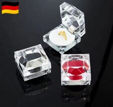 Acryl Ring Etui Box Hochzeit Ringschachtel Schmucketui Ringschatulle Geschenkbox