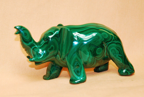 Elefant aus malachit - elefant,