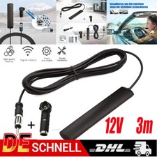 Autoradio Antenne AM FM Scheibenantenne SUV LKW Klebeantenne 12V PKW KFZ Stereo