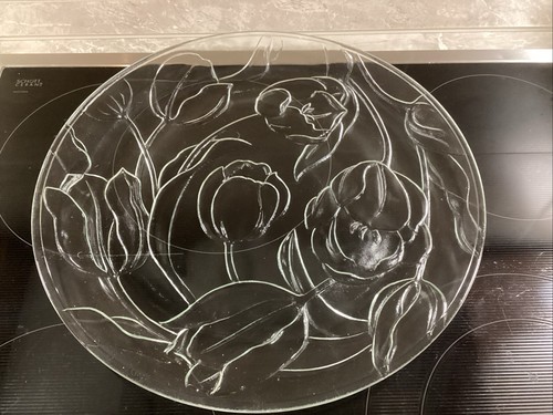 Glasteller kuchenplatte blumen - glasteller,