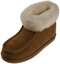 Mokassin feinstes Merino Lammfell  2 Farben Lammfellschuh Hausschuhe Halbschuh