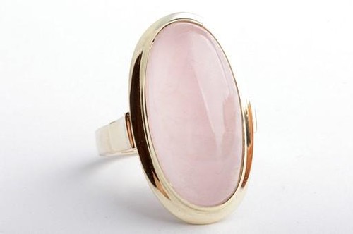 Morganit ring 585 14k gelb - morganit,