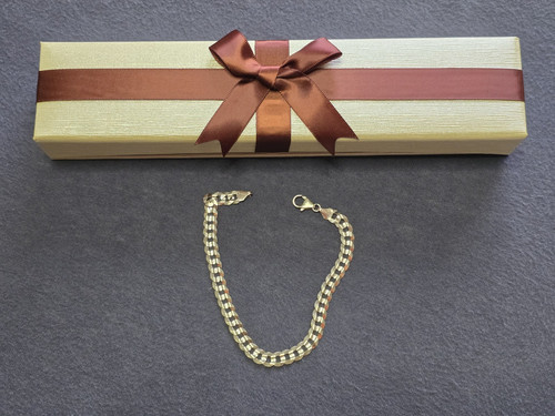 Panzerarmband gold gelbgold - /,