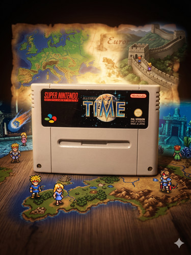 Illusion time snes super - -,