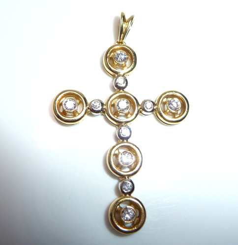 Anhänger kreuz 750 gold - anhänger,