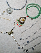 Halsketten Lampwork Modeschmuck Perlen 4 St. Halsschmuck Choker Colie Damen