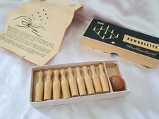 Seltenes deutsches VAUEN Tischkegelspiel Rombalette Mini Bowling Set +Anleitung
