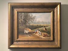 Landschaftsbild mit Enten am Weiher 