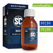 SC Liquid Premium Base für E-Zigaretten 100ml ¡ ohne Nikotin ¡ VG/PG 50/50+70/30