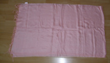 Schal Stola Halstuch mit Fransen lachsfarben 180 x 54 cm LBVYR Viscose Webschal