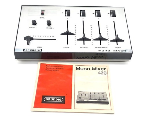 Grundig mono mixer 420 vintage - grundig,