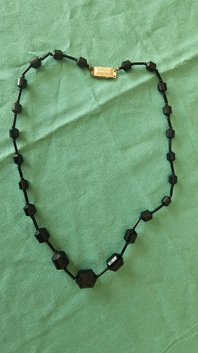 Art déco kette schwarz - schwarz, –