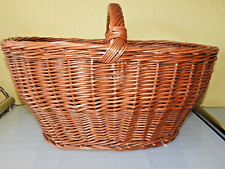 WEIDE EINKAUFKORB +Tragegriff Handmade v. Korbmacher L=53x34H=25/34cm+s. stabil*