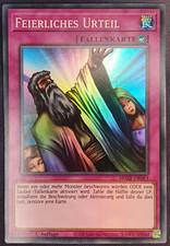 Feierliches Urteil Neu Super Rare Rare 1 Auflage Yugioh deutsch Fallenkarte Deck