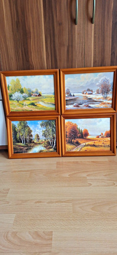 Gerahmte landschaftsbilder - 4x,