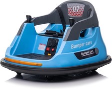 Kinder Elektroauto mit 2,4G Fernbedienung  360° Drehbarer Autoscooter Blau DE