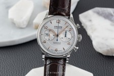 Union Glashütte Noramis Chronograph Stahl Automatik Ref. D012.427.16.037.01 B&P 