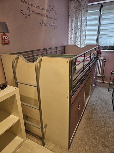 Kinderhochbett mit leiter - kinderhochbett,