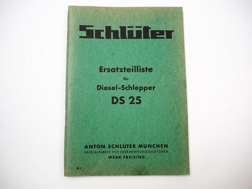 Schlüter ds25 dieselschlepper - ds25,