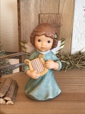 Goebel Nina & Marco Krippenfigur★ GROSSE Krippe ★ ENGEL mit HARFE ★ RARITÄT 