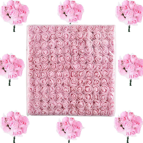 288 stück rosa schaumrosen - rosa,