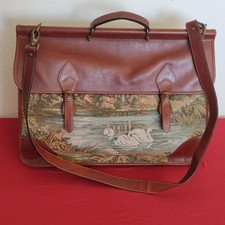 Tasche Umhängetasche dekorative Tasche Dekor mit Schwänen Schwan. Anuschka. RAR