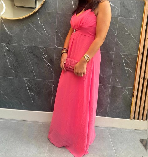 Langes abendkleid rosa fuchsia - langes,