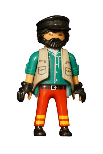 Playmobil figur zug - zug, bahnhof