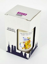 Oktoberfest Sammlerkrug 2013 mit Zinndeckel mit Zertifikat Seidel Maß  (7481-1)