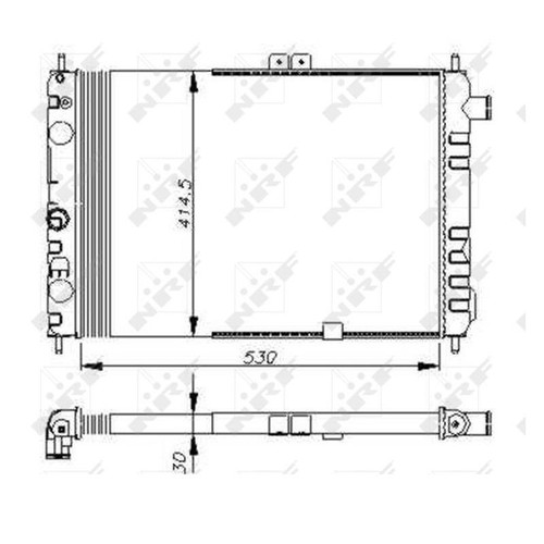 Nrf 58670 kühler - nrf,