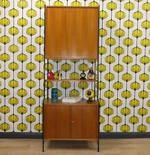 60er Jahre String Leiter Regal WHB Regal Stahl und Draht Schrank Elemente retro