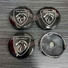 4x 60mm Für PEUGEOT Logo Badge Nabendeckel Felgendeckel Radnabendeckel Auto NEW