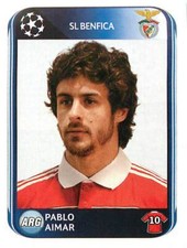 PANINI FOOTBALL 2010 2011 CHAMPIONS LEAGUE PABLO AIMAR BENFICA