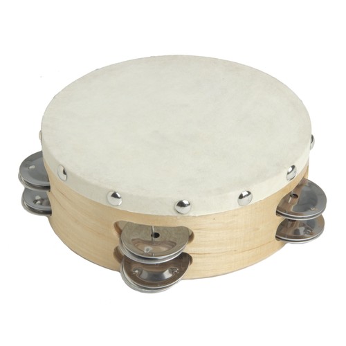 Felltambourine holz natur - 6",