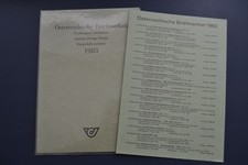 Österreich Jahreszusammenstellung 1983 mit allen Ausgaben ** postfrisch
