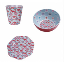 Melamin Teller Becher Schale