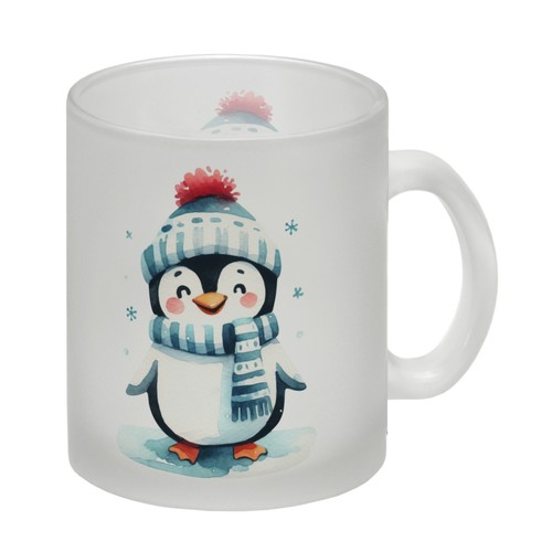 Lustiger pinguin glas - glas, tasse