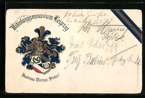 Leipzig ansichtskarte wappen - leipzig,,