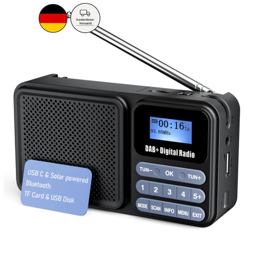 Gallypek tragbares dab radio - dab,