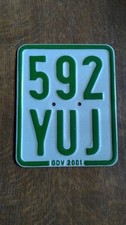 Altes Mofa Moped Nummernschild Kennzeichen 