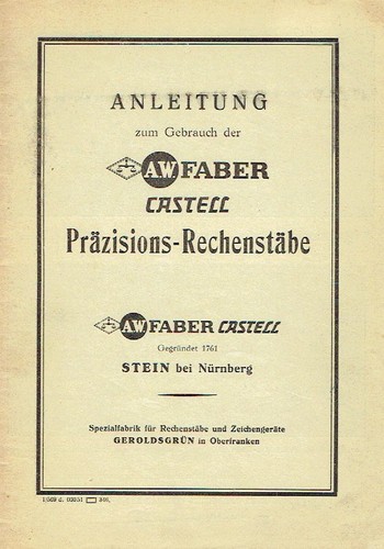 Faber castell rechenstab - castell,