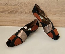 Giada Leder Pumps Peeptoes