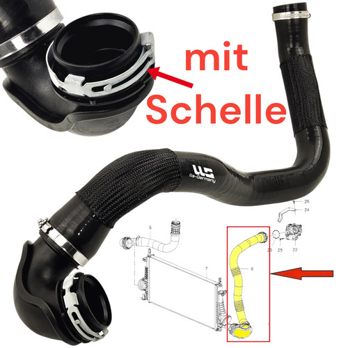 Turbo ladeluftrohr für - turbo-,