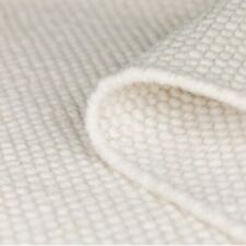 Teppich Läufer Webteppich Wolle  90/60 cm natur  Knotenoptik Boho Matte nordisch