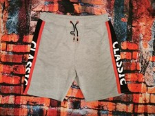 CLASSIC SPORT SHORTS LAUF KURZE  JOGGING VINTAGE HOSE GRÖSSE XXL HELL GRAU