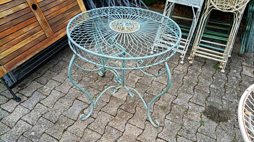 Runder metall bistrotisch - runder, für