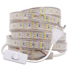 220V 230V 2835 LED Stripe Streifen Super Hell Lichtleiste Lichtband Band Leiste