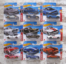 9 x Hot Wheels Ford Mustang Shelby GT 500 Dark Horse GTD Funny Car Mustang 60