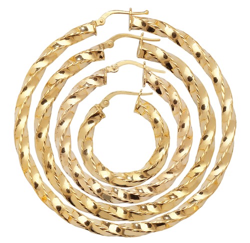 Gelb gold paar - gold, creolen